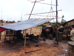 Myanmar Hand Dug Oil Well